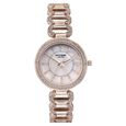 Sonata Poze Quartz Analog Pink Dial Rose Gold Color Metal Strap Watch For Women - image number 1
