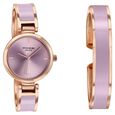 Sonata Poze Quartz Analog Purple Dial Two Toned Kada Strap Watch For Women - image number 2