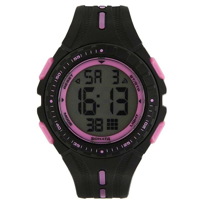 SF Pink Dial Plastic Strap Women Watch - image number 0