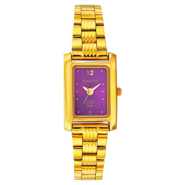 Sonata Quartz Analog Maroon Dial Strap Watch for Women - image number 0