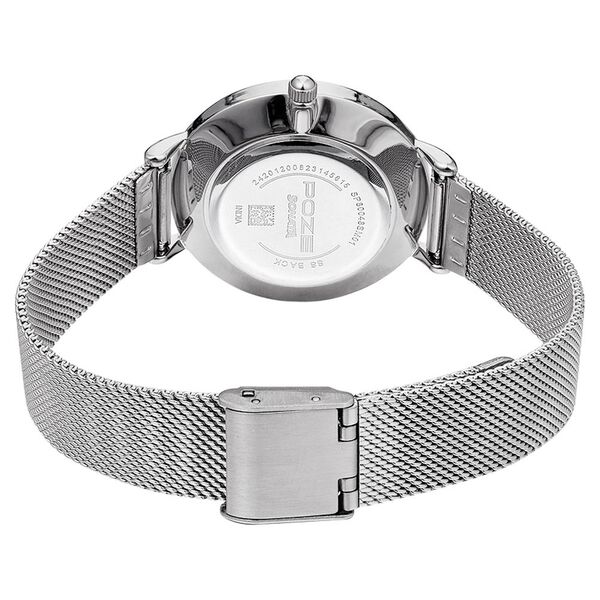 Poze by Sonata Quartz Analog Silver Dial Stainless Steel Strap Watch for Women - image number 4