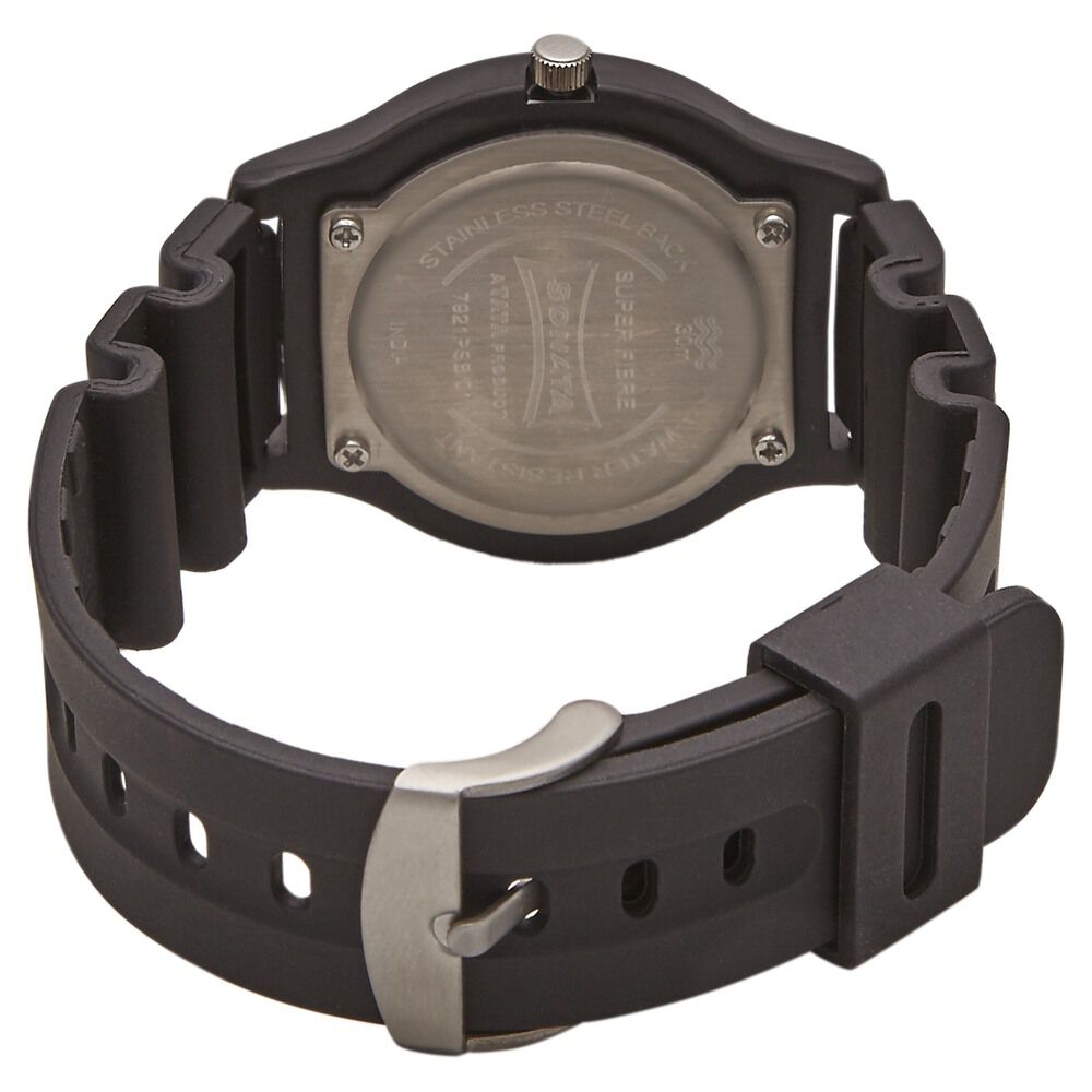 SF Quartz Analog White Dial Watch for Men