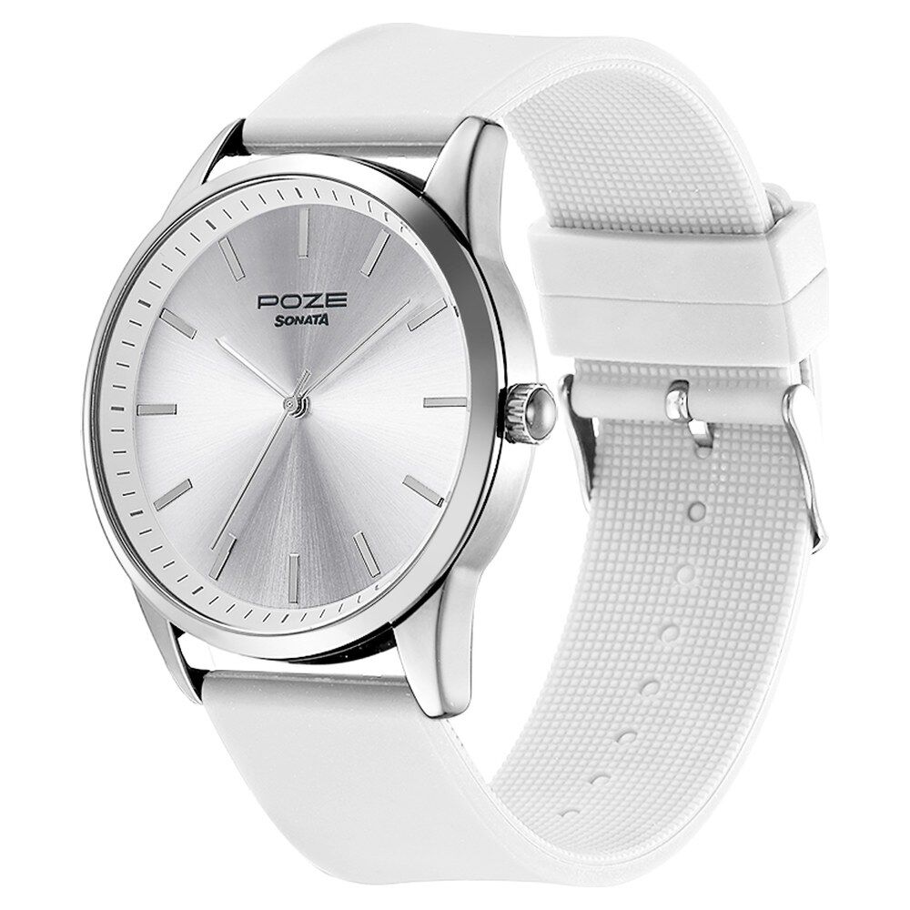 Sonata watch silver colour top