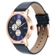 Sonata Quartz Multifunction Blue Dial Leather Strap Watch for Men - image number 1