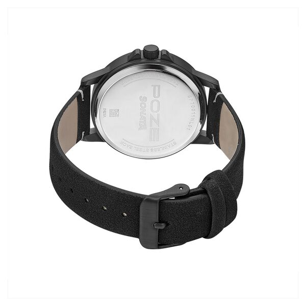 Poze by Sonata Quartz Analog Black Dial PU Leather Strap Watch for Men - image number 4
