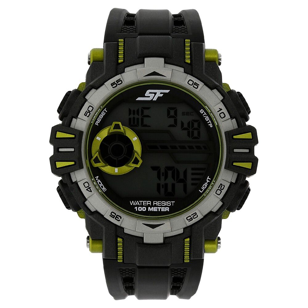 SF Digital Dial Plastic Strap Watch for Men