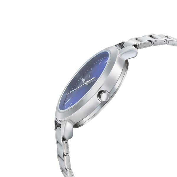 Sonata Quartz Analog Blue Dial Stainless Steel Strap Watch for Women - image number 2