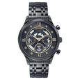 Sonata Quartz Multifunction Black Dial Stainless Steel Strap Watch For Men - image number 0
