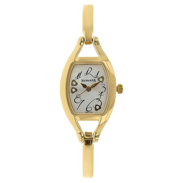 Sonata Quartz Analog Silver Dial Metal Strap Watch for Women - image number 0