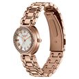 Poze By Sonata Quartz Analog White Dial Rose Gold Metal Strap Watch For Women - image number 4