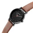 Sonata Essentials Black Dial Leather Strap Watch for Women - image number 2