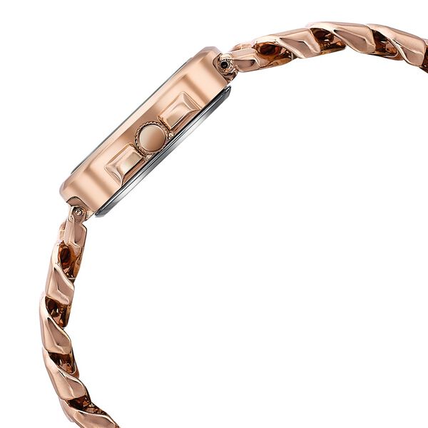 Sonata Poze Quartz Analog Rose Gold Dial Metal Strap Watch For Women - image number 5