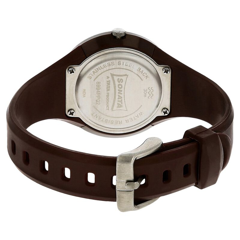 SF Quartz Analog White Dial Plastic Strap Watch for Women - image number 3