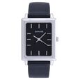 Sonata Quartz Analog with Day and Date Champagne Dial Leather Strap Watch for Men