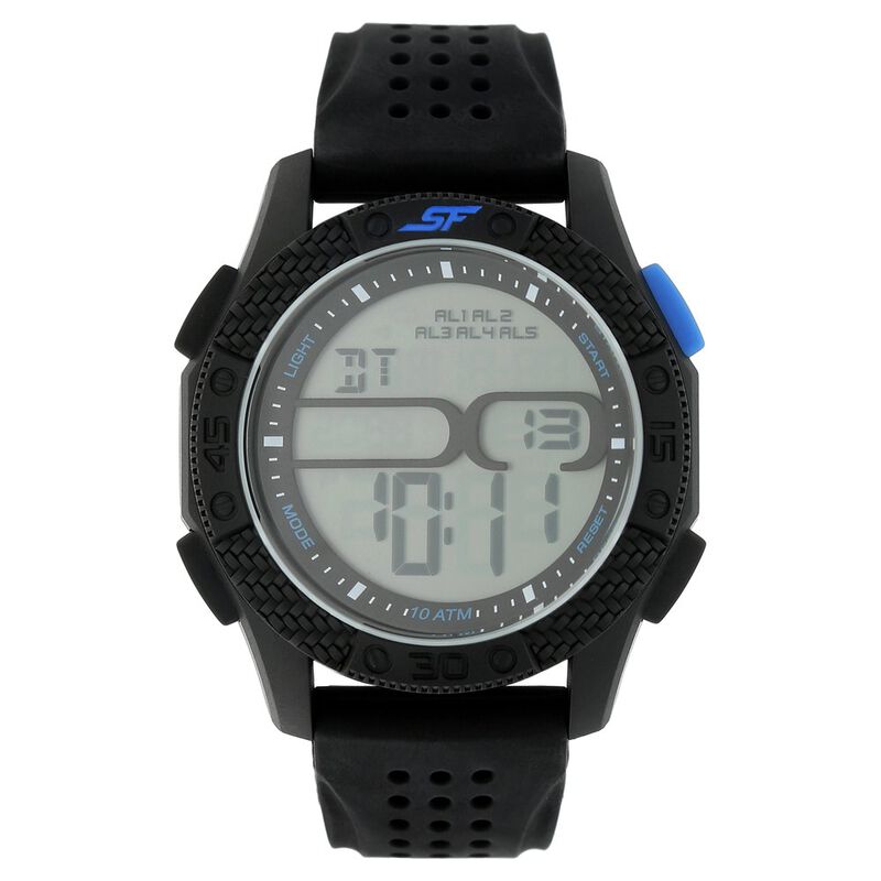 SF Carbon Series Digital Dial Unisex Watch With Plastic Strap - image number 0
