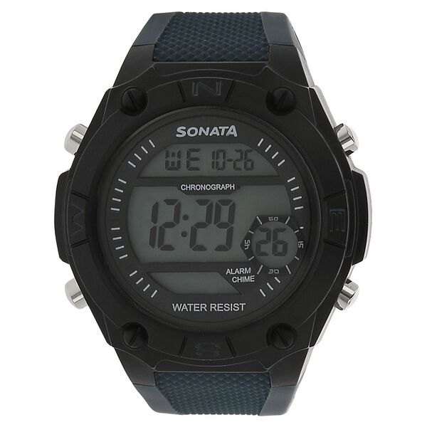 SF Digital Dial Black Plastic Strap Watch For Men - image number 0