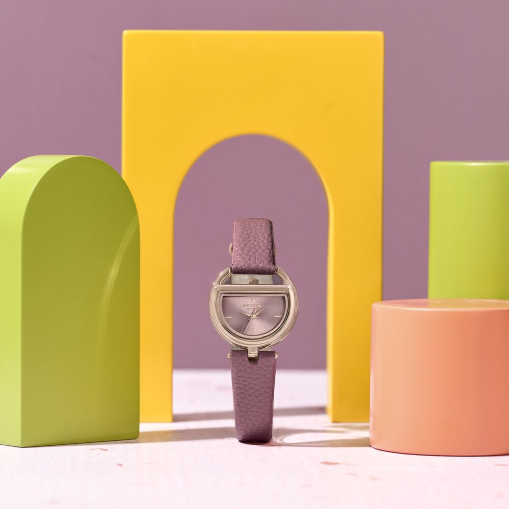 Poze By Sonata Quartz Analog Pink Dial Pink PU Leather Strap Watch For Women-image-23