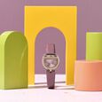 Poze By Sonata Quartz Analog Purple Dial Purple PU Leather Strap Watch For Women