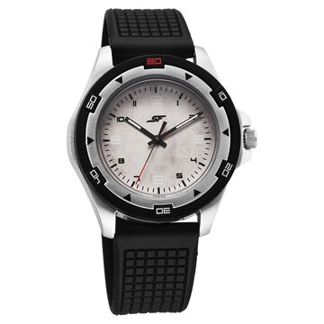 SF Sporty Analogs Quartz Analog Multicoloured Dial Black Plastic Strap Watch For Men