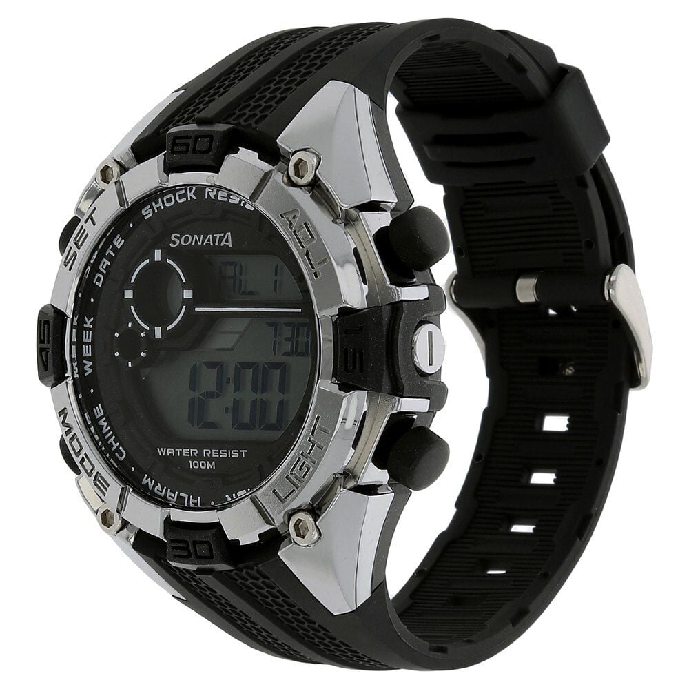SF Digital Dial Plastic Strap Watch for Men