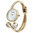 Sonata Aura Quartz Analog White Dial Golden Stainless Steel Strap Watch For Women - image number 1