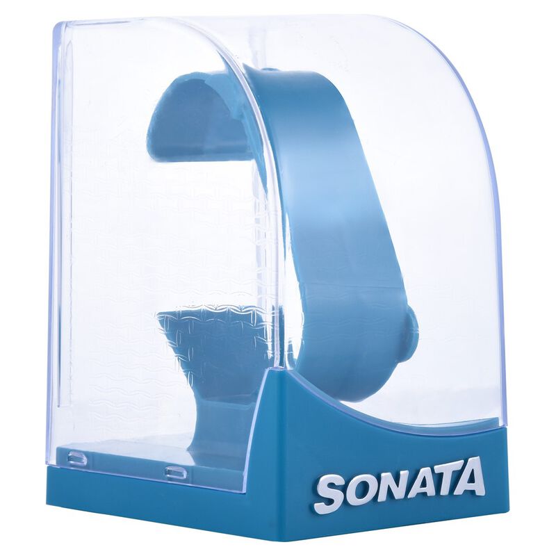 Sonata Quartz Analog Grey Dial Leather Strap Watch for Men - image number 4