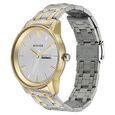 Sonata Quartz Analog with Day and Date Silver Dial Bimetal Strap Watch for Men - image number 1