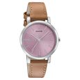 Sonata Play Pink Dial Women Watch With Leather Strap - image number 0