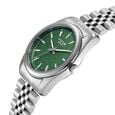 Poze By Sonata Quartz Analog Green Dial Silver Metal Strap Watch For Men - image number 4