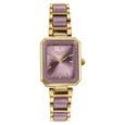 Poze Poze Quartz Analog Purple Dial Two Toned Metal & Plastic Strap Watch For Women - image number 1