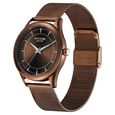 Poze by Sonata Quartz Analog Brown Dial Stainless Steel Strap Watch for Men - image number 2