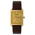 Sonata Quartz Analog with Day and Date Champagne Dial Leather Strap Watch for Men - image number 0