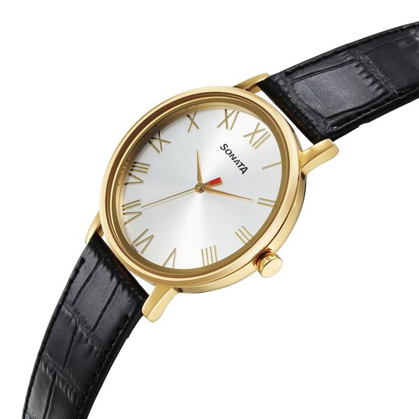 Sonata Utsav Quartz Analog Silver Dial Watch for Men - image number 2