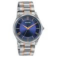 Sonata Traditional Essentials Blue Dial Silver & Rose Gold-Tone Stainless Steel Strap Watch - image number 1