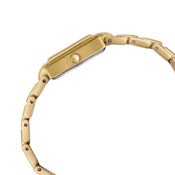 Poze By Sonata Quartz Analog Golden Dial Golden Metal Strap Watch For Women - image number 5
