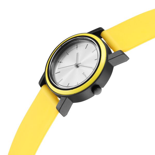 Sonata Pop Silver Dial Women Watch With Polyurethane Strap - image number 2