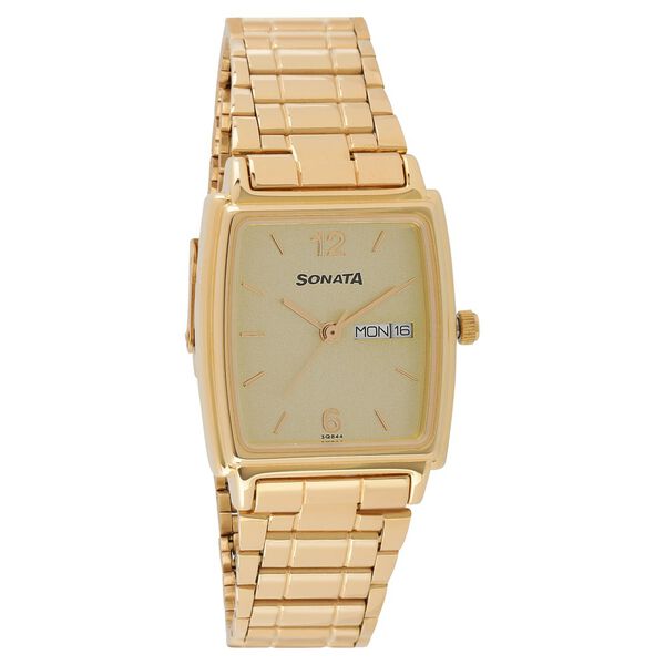 Sonata Champagne Dial Watch for Men - image number 0