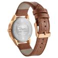 Sonata Quartz Multifunction Silver Dial Leather Strap Watch for Men - image number 3