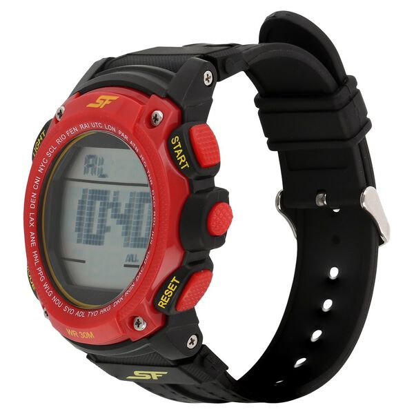 SF Super Fibre Digital Dial Plastic Strap Watch for Men - image number 1