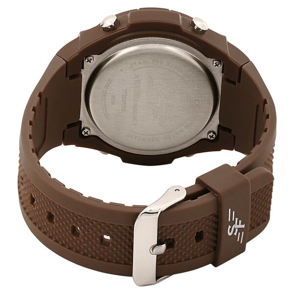 SF Digital Dial Brown Plastic Strap Watch for Men - image number 3