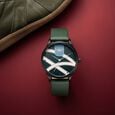 Poze By Sonata Quartz Analog Green Dial Green Leather Strap Watch For Men - image number 0