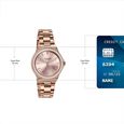 Sonata Poze Quartz Analog Pink Dial Rose Gold Colour Stainless Steel Strap Watch For Women - image number 3