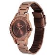 Sonata Quartz Analog Brown Stainless Steel Strap for Women - image number 1