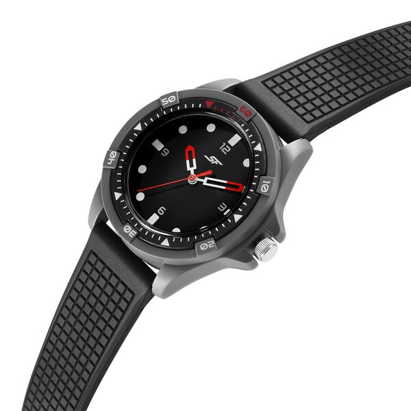 SF Sporty Black Dial Polyurethane Strap Watch for Men - image number 2