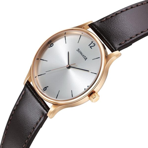Sonata Quartz Analog Silver Dial Watch for Men - image number 2