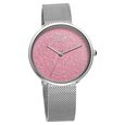 Poze by Sonata Quartz Analog Pink Dial Stainless Steel Strap Watch for Women - image number 1