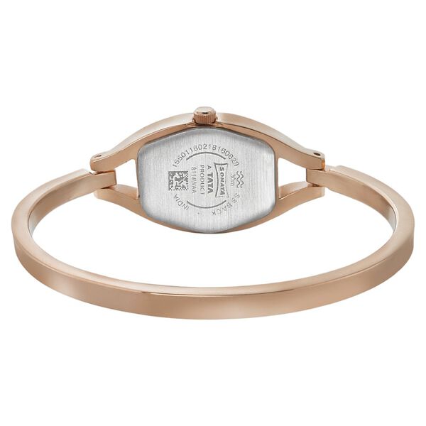 Sonata Mission Mangal Pink Dial Women Watch With Metal Strap - image number 3