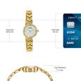 Women's Vintage style White Mother Of Pearl dial Bracelet Watch - image number 3