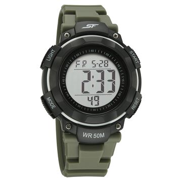 SF Digitals Digital Dial Green Strap Watch For Men
