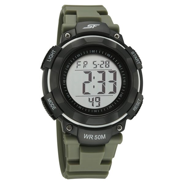 SF Digitals Digital Dial Green Strap Watch For Men - image number 0